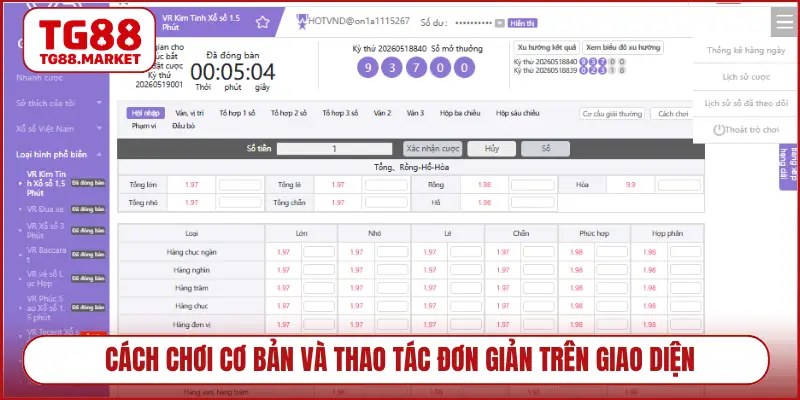 Cách chơi cơ bản và thao tác đơn giản trên giao diện