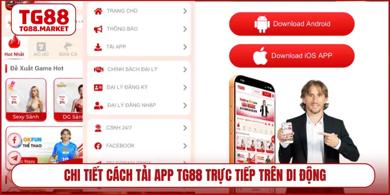 Chi tiết cách tải app TG88 trực tiếp trên di động